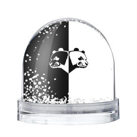 Снежный шар с принтом Панда в Новосибирске, Пластик | Изображение внутри шара печатается на глянцевой фотобумаге с двух сторон | бамбук | бамбуковый медведь | белый | голова | два | животное | злость | красная книга | крутой | мишка | оскал | панда | прикольный | тату | цвета | чб | черный | ярость