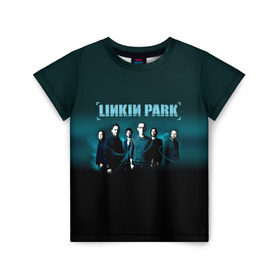 Детская футболка 3D с принтом Linkin Park в Новосибирске, 100% гипоаллергенный полиэфир | прямой крой, круглый вырез горловины, длина до линии бедер, чуть спущенное плечо, ткань немного тянется | bennington | chester | linkin park | альтернативный | беннингтон | группа | ленкин | линкин | майк | метал | музыкант | ню | нюметал | парк | певец | рок | рэп | честер | электроник