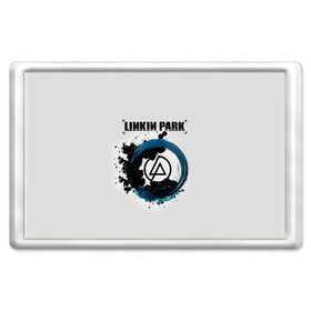 Магнит 45*70 с принтом Linkin Park в Новосибирске, Пластик | Размер: 78*52 мм; Размер печати: 70*45 | Тематика изображения на принте: bennington | chester | linkin park | беннингтон | ленкин | линкин | майк | честер