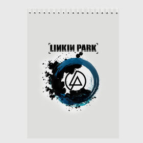 Скетчбук с принтом Linkin Park в Новосибирске, 100% бумага
 | 48 листов, плотность листов — 100 г/м2, плотность картонной обложки — 250 г/м2. Листы скреплены сверху удобной пружинной спиралью | bennington | chester | linkin park | беннингтон | ленкин | линкин | майк | честер