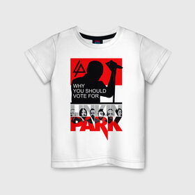 Детская футболка хлопок с принтом Linkin Park в Новосибирске, 100% хлопок | круглый вырез горловины, полуприлегающий силуэт, длина до линии бедер | alternative | linkin park | альтернатива | брэд дэлсон | джо хан | дэвид фаррелл | линкин парк | майк шинода | роб бурдон | честер беннингтон
