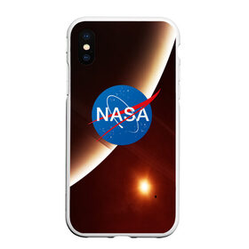 Чехол для iPhone XS Max матовый с принтом NASA SPACE в Новосибирске, Силикон | Область печати: задняя сторона чехла, без боковых панелей | galaxy | nasa | space | астрономия | известные | космос | наса | планеты | сатурн