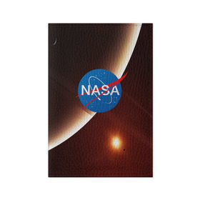 Обложка для паспорта матовая кожа с принтом NASA SPACE в Новосибирске, натуральная матовая кожа | размер 19,3 х 13,7 см; прозрачные пластиковые крепления | galaxy | nasa | space | астрономия | известные | космос | наса | планеты | сатурн