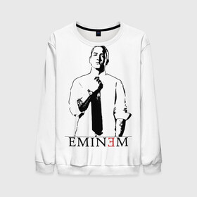 Мужской свитшот 3D с принтом Eminem в Новосибирске, 100% полиэстер с мягким внутренним слоем | круглый вырез горловины, мягкая резинка на манжетах и поясе, свободная посадка по фигуре | actor | american rapper | composer | eminem | music | rap | record producer | актёр | американский | композитор | музыка | музыкальный продюсер | рэп | рэпер