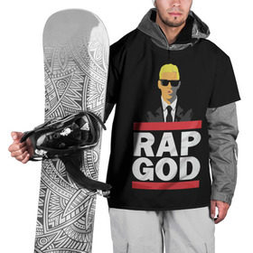 Накидка на куртку 3D с принтом Rap God Eminem в Новосибирске, 100% полиэстер |  | Тематика изображения на принте: actor | american rapper | composer | eminem | music | rap | rap god | record producer |   | актёр | американский | композитор | музыка | музыкальный продюсер | рэп | рэпер