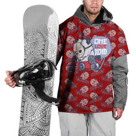 Накидка на куртку 3D с принтом ONE LOVE JDM в Новосибирске, 100% полиэстер |  | Тематика изображения на принте: car | jdm | jdm style | автомобиль | маска | машины | панда | стайлинг | тачки | тюнинг
