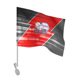 Флаг для автомобиля с принтом ONE LOVE JDM в Новосибирске, 100% полиэстер | Размер: 30*21 см | car | jdm | jdm style | автомобиль | маска | машины | панда | стайлинг | стиль | тачки | тюнинг