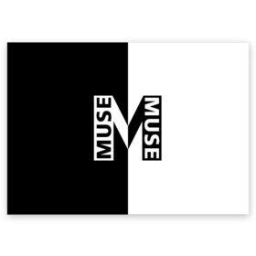 Поздравительная открытка с принтом Muse в Новосибирске, 100% бумага | плотность бумаги 280 г/м2, матовая, на обратной стороне линовка и место для марки
 | muse | альтернативный | группа | доминик ховард | крис уолстенхолм | мосе | моус | моусе | муз | муза | музе | музыка | мусе | мэттью беллами | прогрессивный | рок | симфонический | спейс | спейсрок
