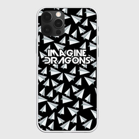 Чехол для iPhone 12 Pro Max с принтом IMAGINE DRAGONS в Новосибирске, Силикон |  | Тематика изображения на принте: imagine dragons | бумажный самолетик | драгонс | самолетик