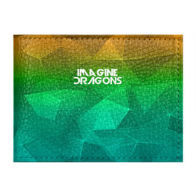 Обложка для студенческого билета с принтом IMAGINE DRAGONS в Новосибирске, натуральная кожа | Размер: 11*8 см; Печать на всей внешней стороне | Тематика изображения на принте: геометрия | градиент | драгонс | треугольники