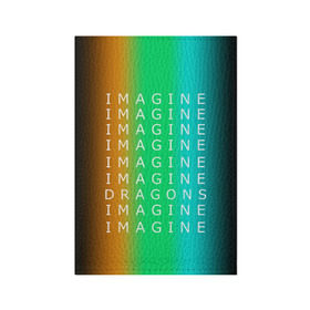 Обложка для паспорта матовая кожа с принтом IMAGINE DRAGONS в Новосибирске, натуральная матовая кожа | размер 19,3 х 13,7 см; прозрачные пластиковые крепления | evolve | imagine dragons | new age | вокалист | группа | драгонс | известные | личности | надписи | реп | рок | триколор | фирменные цвета | яркие