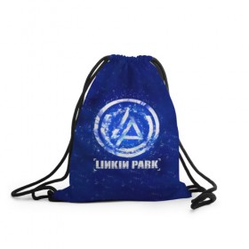 Рюкзак-мешок 3D с принтом Linkin Park в Новосибирске, 100% полиэстер | плотность ткани — 200 г/м2, размер — 35 х 45 см; лямки — толстые шнурки, застежка на шнуровке, без карманов и подкладки | 