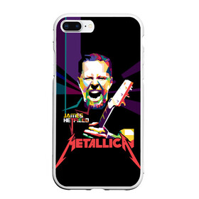 Чехол для iPhone 7Plus/8 Plus матовый с принтом Metallica James Alan Hatfield в Новосибирске, Силикон | Область печати: задняя сторона чехла, без боковых панелей | Тематика изображения на принте: alan | american | band | hard | hatfield | james | metal | metallica | rock | thrash | алан | американская | джеймс | метал группа | трэш метал | хард рок | хэтфилд
