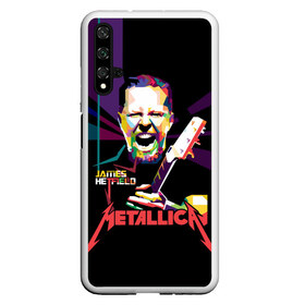 Чехол для Honor 20 с принтом Metallica James Alan Hatfield в Новосибирске, Силикон | Область печати: задняя сторона чехла, без боковых панелей | alan | american | band | hard | hatfield | james | metal | metallica | rock | thrash | алан | американская | джеймс | метал группа | трэш метал | хард рок | хэтфилд
