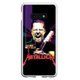 Чехол для Samsung S10E с принтом Metallica James Alan Hatfield в Новосибирске, Силикон | Область печати: задняя сторона чехла, без боковых панелей | Тематика изображения на принте: alan | american | band | hard | hatfield | james | metal | metallica | rock | thrash | алан | американская | джеймс | метал группа | трэш метал | хард рок | хэтфилд