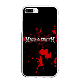 Чехол для iPhone 7Plus/8 Plus матовый с принтом Megadeth в Новосибирске, Силикон | Область печати: задняя сторона чехла, без боковых панелей | megadet | megadeth | группа | дирк вербурен | дэвид эллефсон | дэйв мастейн | кико лоурейро | мегадет | мегадетх | метал | рок | трэш | трэшметал | тяжелый | хард | хардрок | хеви | хевиметал