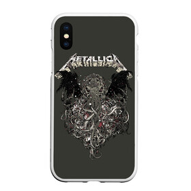 Чехол для iPhone XS Max матовый с принтом Metallica в Новосибирске, Силикон | Область печати: задняя сторона чехла, без боковых панелей | Тематика изображения на принте: american | band | cliff burton | dave mustaine | hard | james hatfield | jason newsted | kirk hammett | lars ulrich | metal | metallica | robert trujillo | rock | ron mcgowney | thrash | американская | джеймс хэтфилд | ларс ул | метал группа | трэш метал 