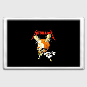 Магнит 45*70 с принтом Metallica в Новосибирске, Пластик | Размер: 78*52 мм; Размер печати: 70*45 | Тематика изображения на принте: american | band | cliff burton | dave mustaine | hard | james hatfield | jason newsted | kirk hammett | lars ulrich | metal | metallica | robert trujillo | rock | ron mcgowney | thrash | американская | джеймс хэтфилд | ларс ул | метал группа | трэш метал 