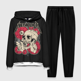Мужской костюм 3D (с толстовкой) с принтом Metallica в Новосибирске,  |  | american | band | cliff burton | dave mustaine | hard | james hatfield | jason newsted | kirk hammett | lars ulrich | metal | metallica | robert trujillo | rock | ron mcgowney | thrash | американская | джеймс хэтфилд | ларс ул | метал группа | трэш метал 