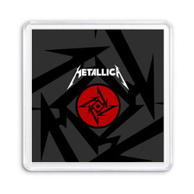 Магнит 55*55 с принтом Metallica в Новосибирске, Пластик | Размер: 65*65 мм; Размер печати: 55*55 мм | american | band | cliff burton | dave mustaine | hard | james hatfield | jason newsted | kirk hammett | lars ulrich | metal | metallica | robert trujillo | rock | ron mcgowney | thrash | американская | джеймс хэтфилд | ларс ул | метал группа | трэш метал 