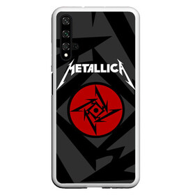 Чехол для Honor 20 с принтом Metallica в Новосибирске, Силикон | Область печати: задняя сторона чехла, без боковых панелей | Тематика изображения на принте: american | band | cliff burton | dave mustaine | hard | james hatfield | jason newsted | kirk hammett | lars ulrich | metal | metallica | robert trujillo | rock | ron mcgowney | thrash | американская | джеймс хэтфилд | ларс ул | метал группа | трэш метал 