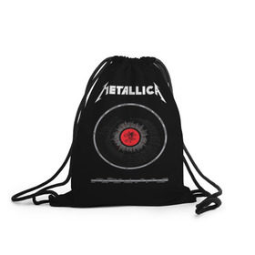 Рюкзак-мешок 3D с принтом Metallica в Новосибирске, 100% полиэстер | плотность ткани — 200 г/м2, размер — 35 х 45 см; лямки — толстые шнурки, застежка на шнуровке, без карманов и подкладки | 