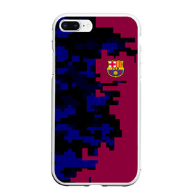 Чехол для iPhone 7Plus/8 Plus матовый с принтом FC Barca 2018 Creative uniform в Новосибирске, Силикон | Область печати: задняя сторона чехла, без боковых панелей | fc | fc barcelona | fcb | fly emirates | ronaldo | абстракция | барселона | геометрия | зож | клуб | линии | месси | модные | мяч | реал мадрид | спорт | спортивные | тренды | футбол | футбольный клуб | эмблема