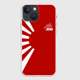 Чехол для iPhone 13 mini с принтом JDM в Новосибирске,  |  | car | drift | japan | jdm | race | street | авто | автомобиль | гонки | дрифт | король | машина | флаг | япония