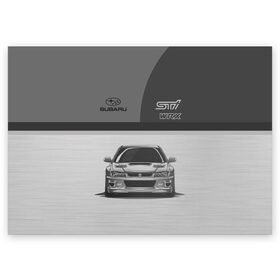 Поздравительная открытка с принтом Subaru в Новосибирске, 100% бумага | плотность бумаги 280 г/м2, матовая, на обратной стороне линовка и место для марки
 | car | impreza | jdm | race | sti | subaru | wrx | авто | гонки | импреза | машина | субару