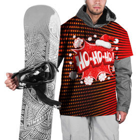 Накидка на куртку 3D с принтом Ho-Ho-Ho в Новосибирске, 100% полиэстер |  | Тематика изображения на принте: christmas | happy | new year | pattern | pop art | новый год | поп арт | праздник | рождество