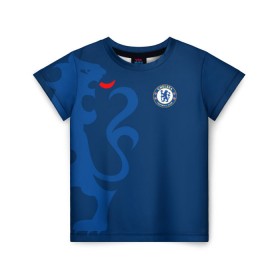 Детская футболка 3D с принтом Chelsea Uniform в Новосибирске, 100% гипоаллергенный полиэфир | прямой крой, круглый вырез горловины, длина до линии бедер, чуть спущенное плечо, ткань немного тянется | Тематика изображения на принте: chelsea | emirates | fc | абстракция | геометрия | зож | клуб | линии | мода | модные | мяч | спорт | спортивные | стиль | тренды | флаг россии | футбол | футбольный клуб | челси | экстрим | эмблема