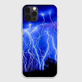 Чехол для iPhone 12 Pro Max с принтом Молнии в Новосибирске, Силикон |  | Тематика изображения на принте: гроза | молнии | ночь | пейзаж