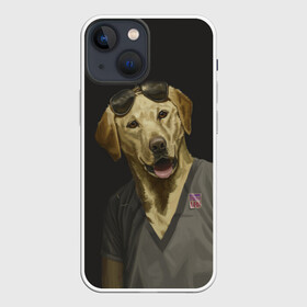 Чехол для iPhone 13 mini с принтом Mr Peanutbutter в Новосибирске,  |  | Тематика изображения на принте: bojack horseman | mr peanutbutter | конь боджек | лошадь боджек | мистер подхвост