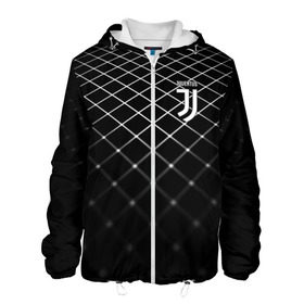 Мужская куртка 3D с принтом Juventus 2018 Line в Новосибирске, ткань верха — 100% полиэстер, подклад — флис | прямой крой, подол и капюшон оформлены резинкой с фиксаторами, два кармана без застежек по бокам, один большой потайной карман на груди. Карман на груди застегивается на липучку | fc | juventus | спорт | спортивные | фк | футбол | футбольный клуб | ювентус