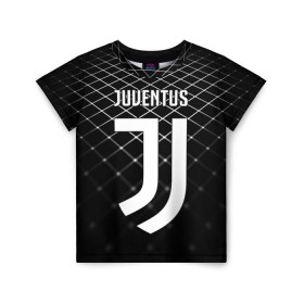 Детская футболка 3D с принтом Juventus 2018 Line в Новосибирске, 100% гипоаллергенный полиэфир | прямой крой, круглый вырез горловины, длина до линии бедер, чуть спущенное плечо, ткань немного тянется | fc | juventus | спорт | спортивные | фк | футбол | ювентус