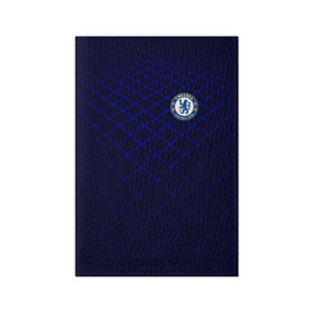 Обложка для паспорта матовая кожа с принтом Chelsea 2018 Uniform в Новосибирске, натуральная матовая кожа | размер 19,3 х 13,7 см; прозрачные пластиковые крепления | chelsea | fc | спорт | спортивные | фк | футбол | челси