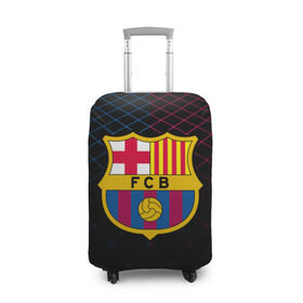 Чехол для чемодана 3D с принтом FC Barca 2018 Line в Новосибирске, 86% полиэфир, 14% спандекс | двустороннее нанесение принта, прорези для ручек и колес | fc | fc barcelona | fcb | барселона | спорт | спортивные | фк | футбол | футбольный клуб