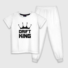 Детская пижама хлопок с принтом Король дрифта в Новосибирске, 100% хлопок |  брюки и футболка прямого кроя, без карманов, на брюках мягкая резинка на поясе и по низу штанин
 | car | drift | king | race | racing | street | авто | гонки | дрифт | король | машина