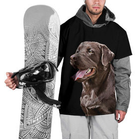 Накидка на куртку 3D с принтом Лабрадор_арт_2 в Новосибирске, 100% полиэстер |  | Тематика изображения на принте: домашние животные | лабрадор | пес | песик | ретривер | собака | собачка