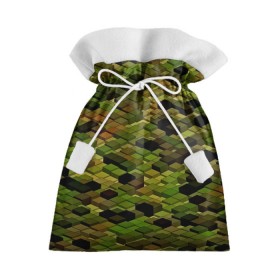Подарочный 3D мешок с принтом block camouflage в Новосибирске, 100% полиэстер | Размер: 29*39 см | 