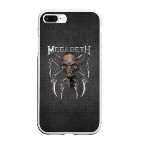 Чехол для iPhone 7Plus/8 Plus матовый с принтом Megadeth в Новосибирске, Силикон | Область печати: задняя сторона чехла, без боковых панелей | megadet | megadeth | группа | дирк вербурен | дэвид эллефсон | дэйв мастейн | кико лоурейро | мегадет | мегадетх | метал | рок | трэш | трэшметал | тяжелый | хард | хардрок | хеви | хевиметал
