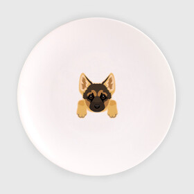Тарелка с принтом Немецкая овчарка щенок в Новосибирске, фарфор | диаметр - 210 мм
диаметр для нанесения принта - 120 мм | домашние животные | овчарка | собака | собачка
