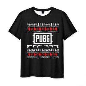 Мужская футболка 3D с принтом Свитер PUBG в Новосибирске, 100% полиэфир | прямой крой, круглый вырез горловины, длина до линии бедер | playerunknowns battlegrounds | pubg