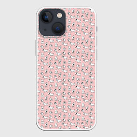 Чехол для iPhone 13 mini с принтом Бультерьерчики в Новосибирске,  |  | бультерьер | домашние животные | пес | песик | собака | собачка