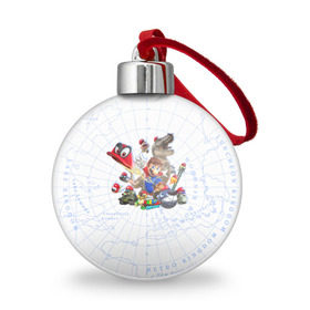 Ёлочный шар с принтом Марио в Новосибирске, Пластик | Диаметр: 77 мм | Тематика изображения на принте: mario | nintendo | игра | луиджи | марио | нинтендо