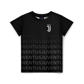 Детская футболка 3D с принтом Juventus 2018 Original в Новосибирске, 100% гипоаллергенный полиэфир | прямой крой, круглый вырез горловины, длина до линии бедер, чуть спущенное плечо, ткань немного тянется | juventus | линии | спорт | футбол | футбольный клуб | ювентус