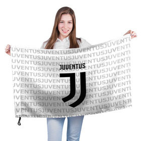 Флаг 3D с принтом Juventus 2018 Original в Новосибирске, 100% полиэстер | плотность ткани — 95 г/м2, размер — 67 х 109 см. Принт наносится с одной стороны | juventus | спорт | спортивные | футбол | футбольный клуб | ювентус