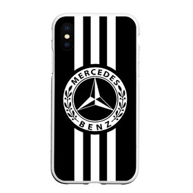 Чехол для iPhone XS Max матовый с принтом MERCEDES BENZ в Новосибирске, Силикон | Область печати: задняя сторона чехла, без боковых панелей | mercedes | автомобильные | машины | мерседес.mercedes benz