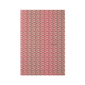 Обложка для паспорта матовая кожа с принтом Мопсики на розовом в Новосибирске, натуральная матовая кожа | размер 19,3 х 13,7 см; прозрачные пластиковые крепления | домашние животные | мопс | пес | песик | собака | собачка