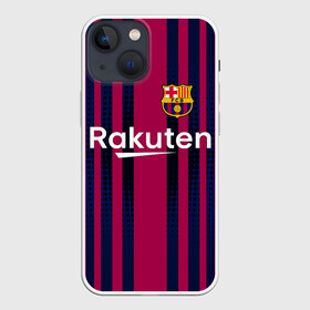 Чехол для iPhone 13 mini с принтом Barcelona FC в Новосибирске,  |  | barcelona | club | football | soccer | sport | team | атрибутика | барса | барселона | клуб | спорт | футбол